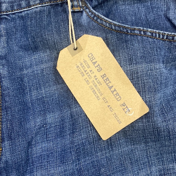 Big and Tall Men's Chaps Relaxed Fit Jeans Big and Tall 46x40 NWT - Picture 2 of 8